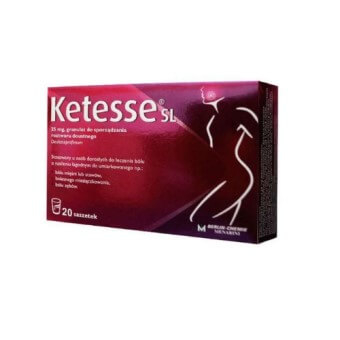 Saszetki o działaniu przeciwbólowym Ketesse SL 25mg